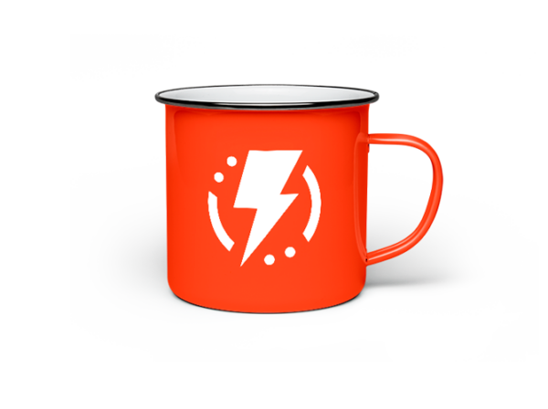 White Enamel Mug - immagine 2