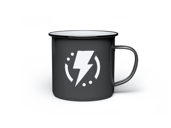 White Enamel Mug - immagine 3